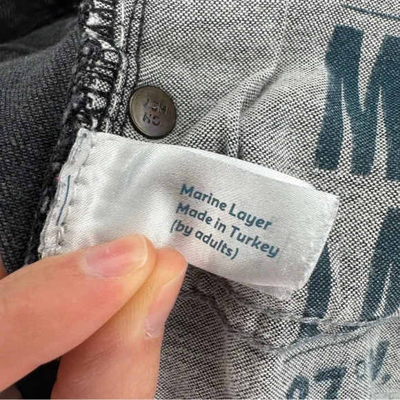 Marine Layer Black Straight Leg Jeans 30x30 Mens - Picture 11 of 14